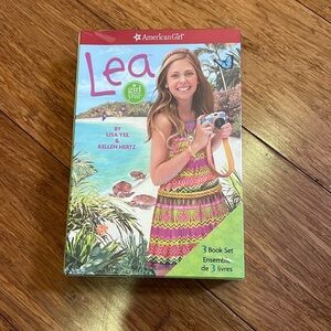 American girl lea 3 book set new in box and sealed!